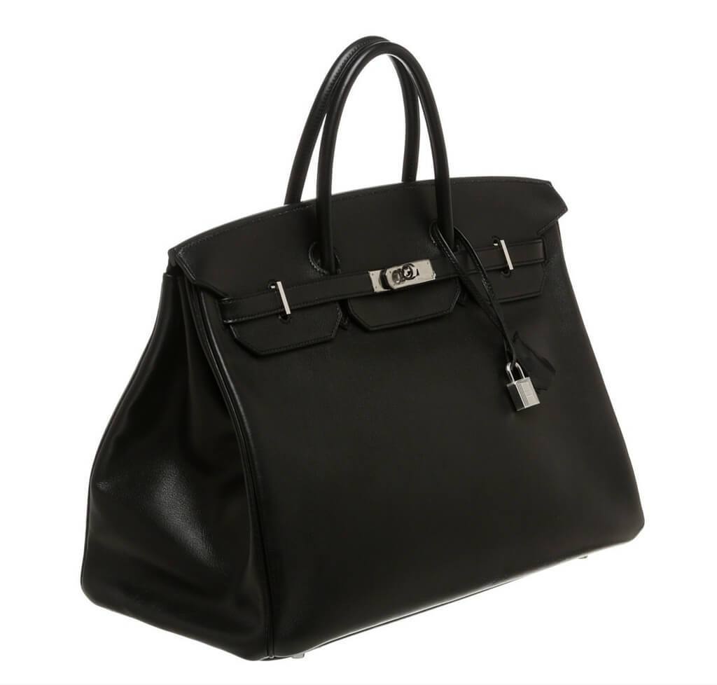 Hermès Birkin 40 Noir Bag PHW