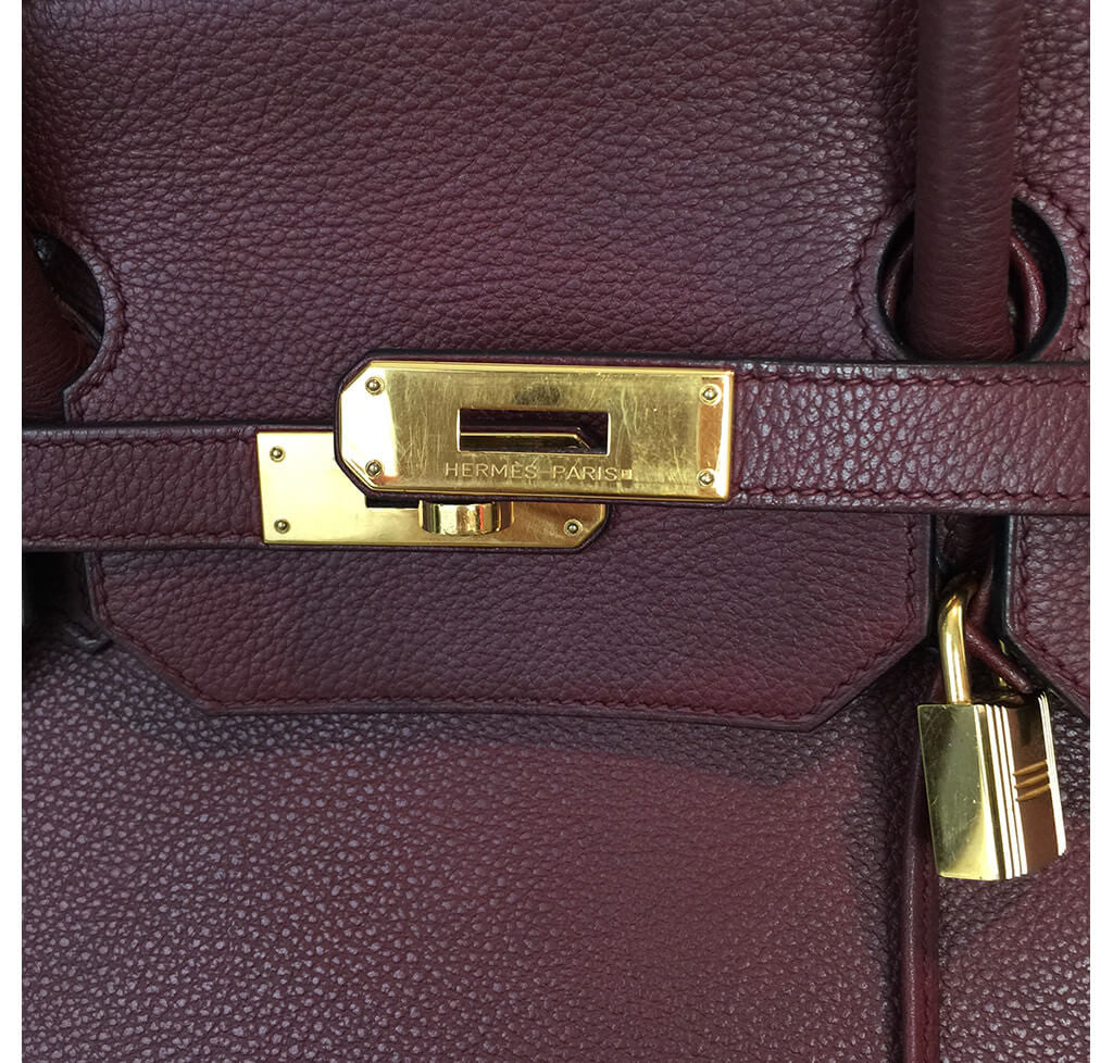 Hermès Rouge H Togo Birkin Bag 40