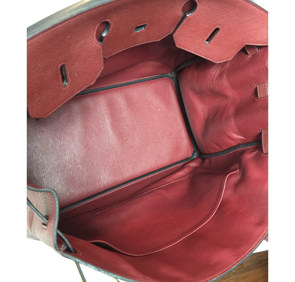 Hermès Rouge H Togo Birkin Bag 40