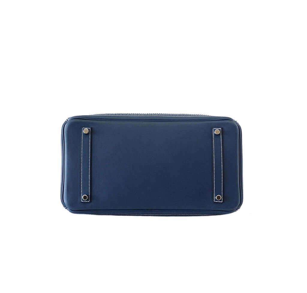 Hermès Ghillies Birkin 35 Blue Bag PHW