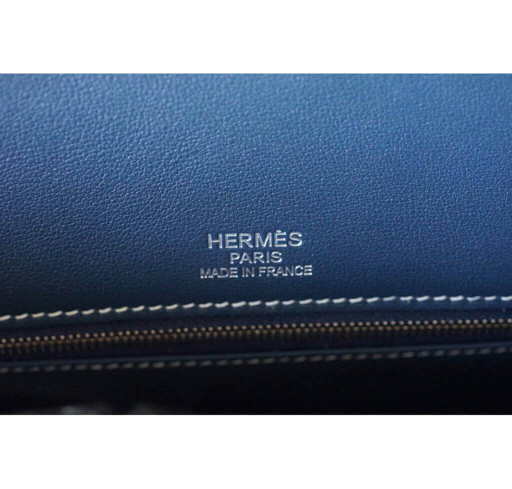 Hermès Ghillies Birkin 35 Blue Bag PHW