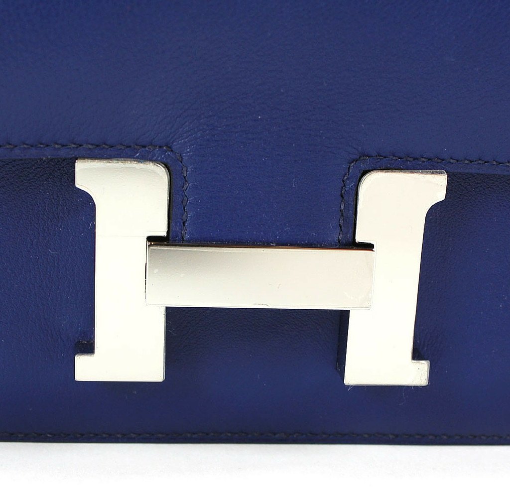 Hermès Constance 18 Blue Izmir Bag PHW