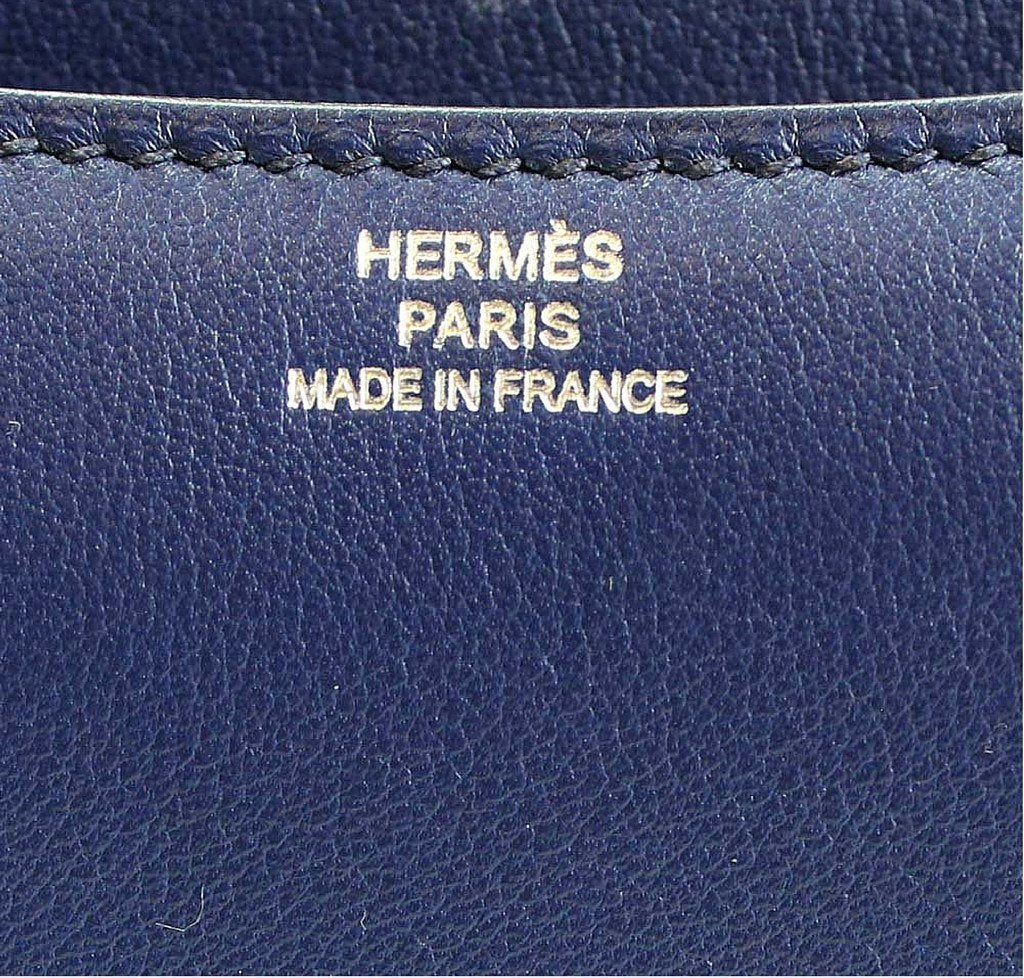 Hermès Constance 18 Blue Izmir Bag PHW