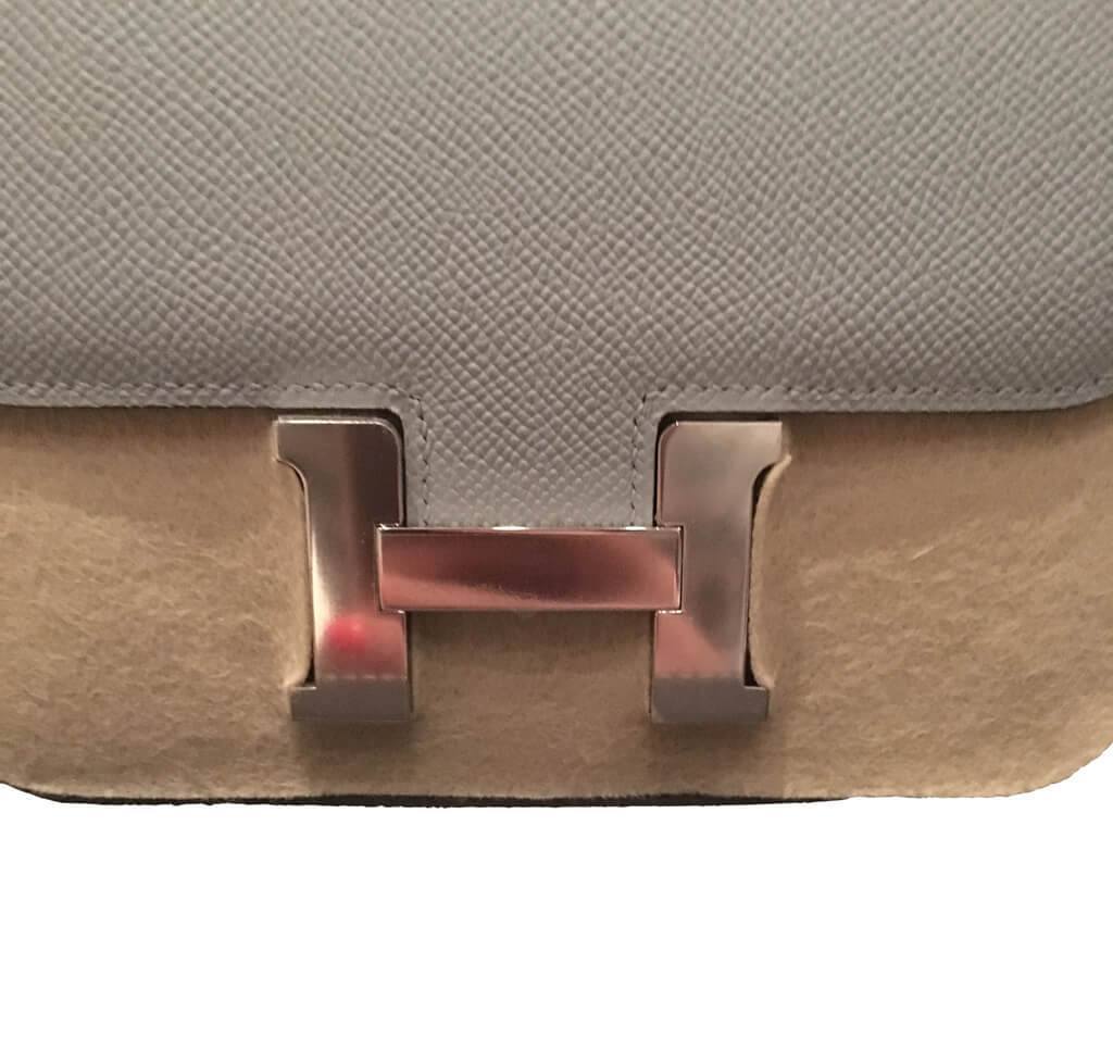 Hermès Constance Mini 18 Bleu Glacier Bag