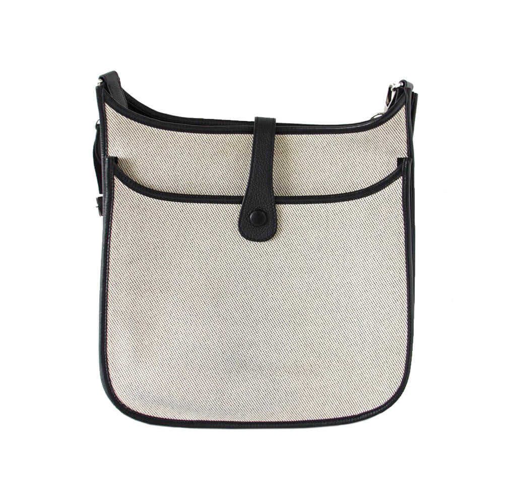 Hermès Evelyne GM Bag Noir Toile
