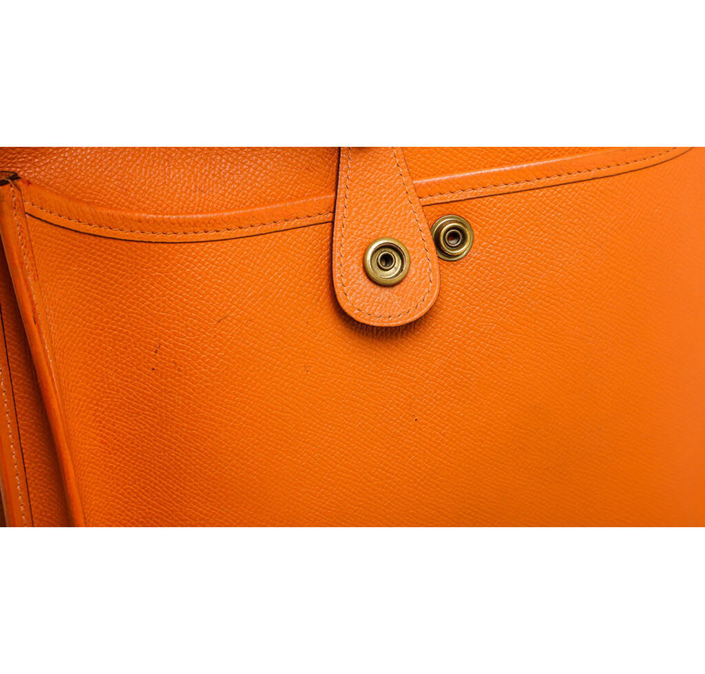 Hermès Evelyne Bag PM Orange Clemence Leather