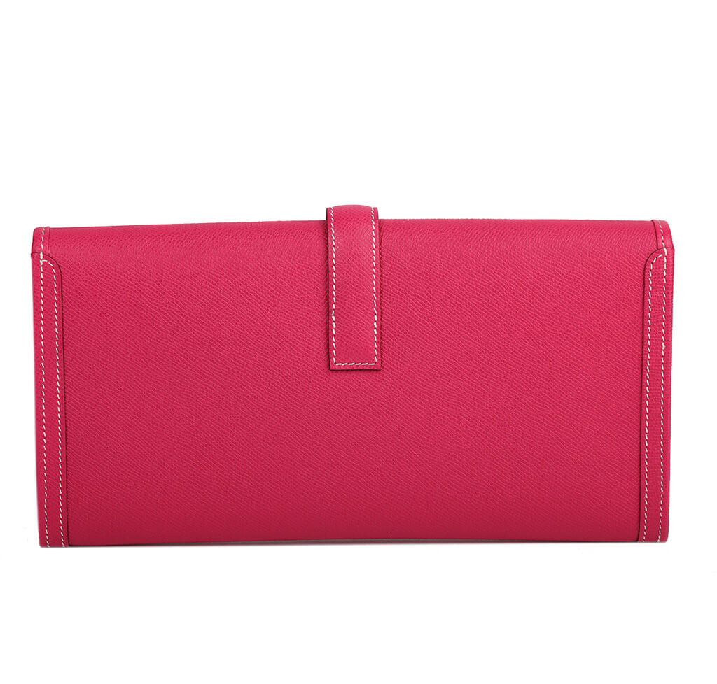 Hermès Jige Clutch 29 Rose Tyrien