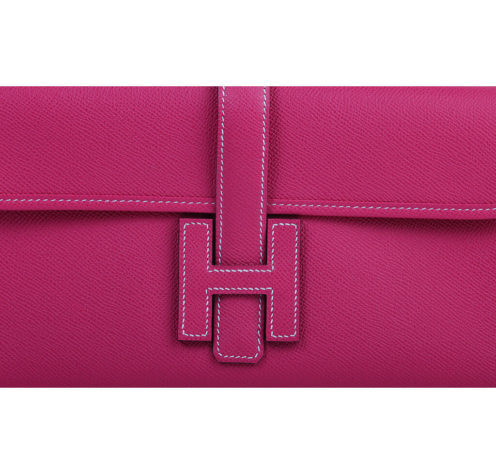 Hermès Jige Clutch 29 Rose Tyrien