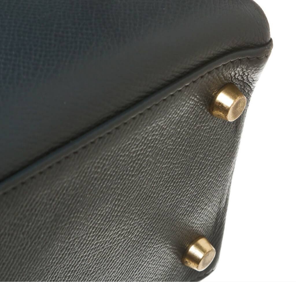 Hermès Kelly 28 Navy Blue Epsom Leather Bag GHW