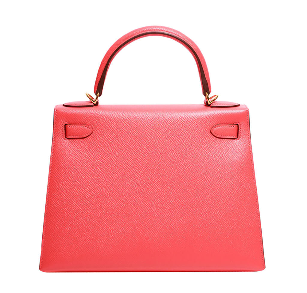 Hermès Epsom Kelly 28 Rose Jaipur Bag