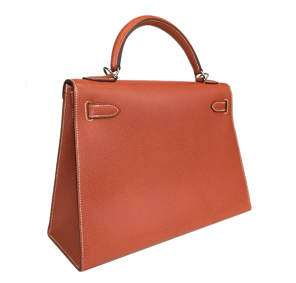 Hermès Sellier Kelly 32 Epsom Bag in Brique