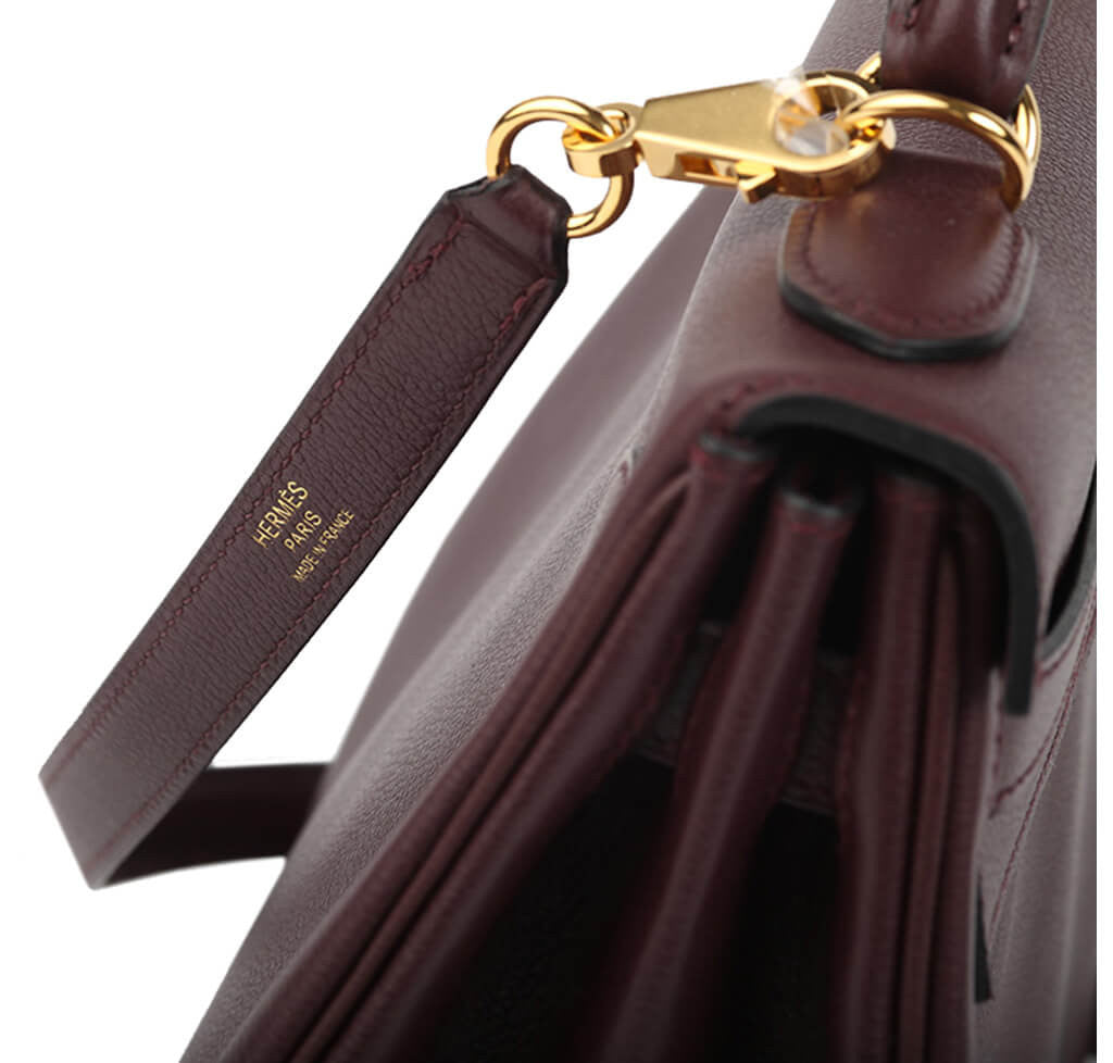 Hermès Prune Kelly 32cm Bag GHW