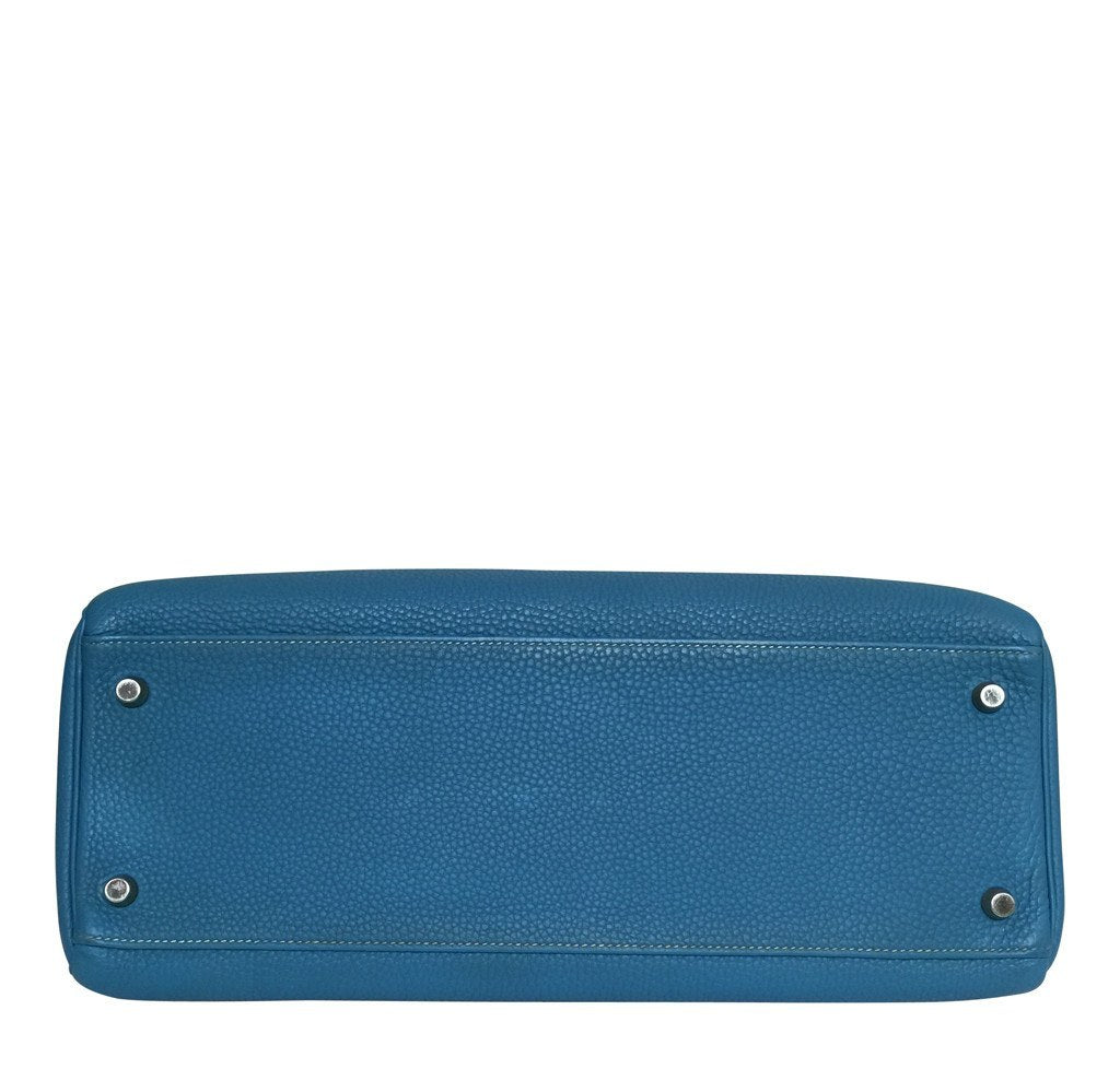 Hermès Kelly 35 Blue Jean PHW