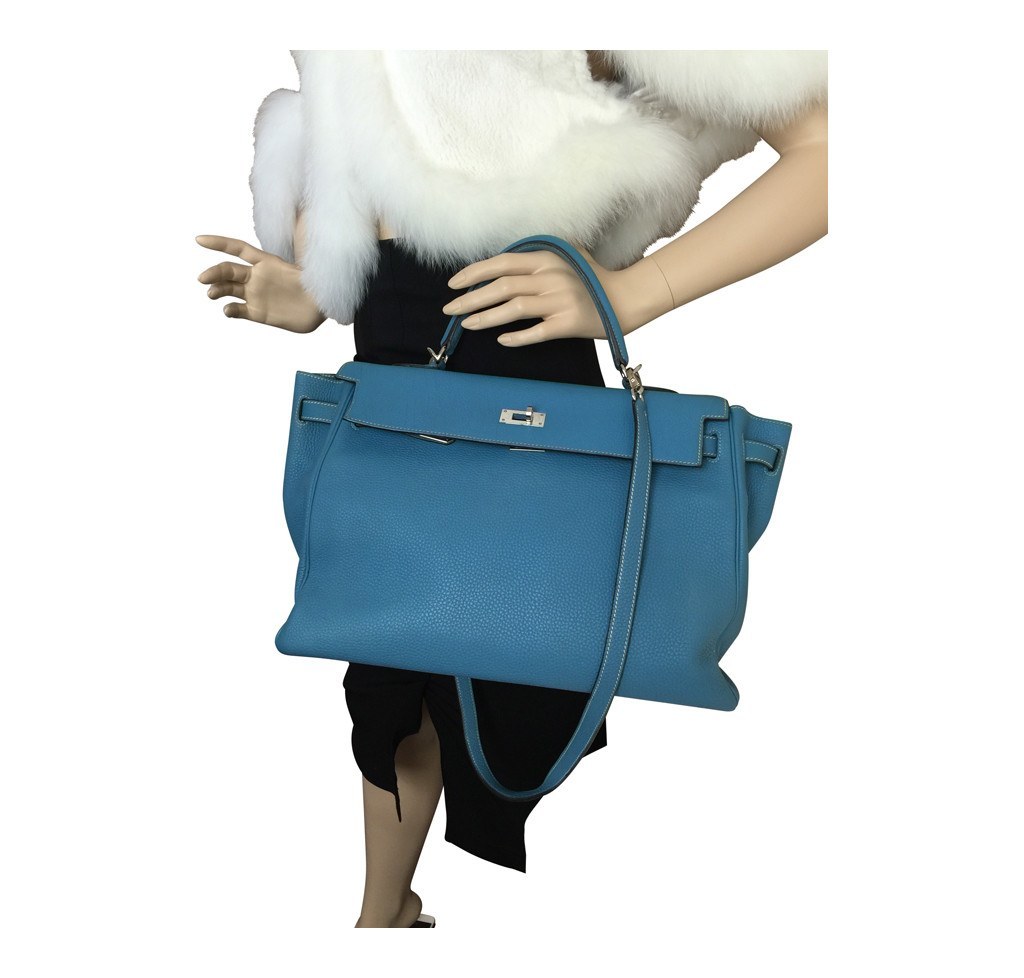 Hermès Kelly 35 Blue Jean PHW