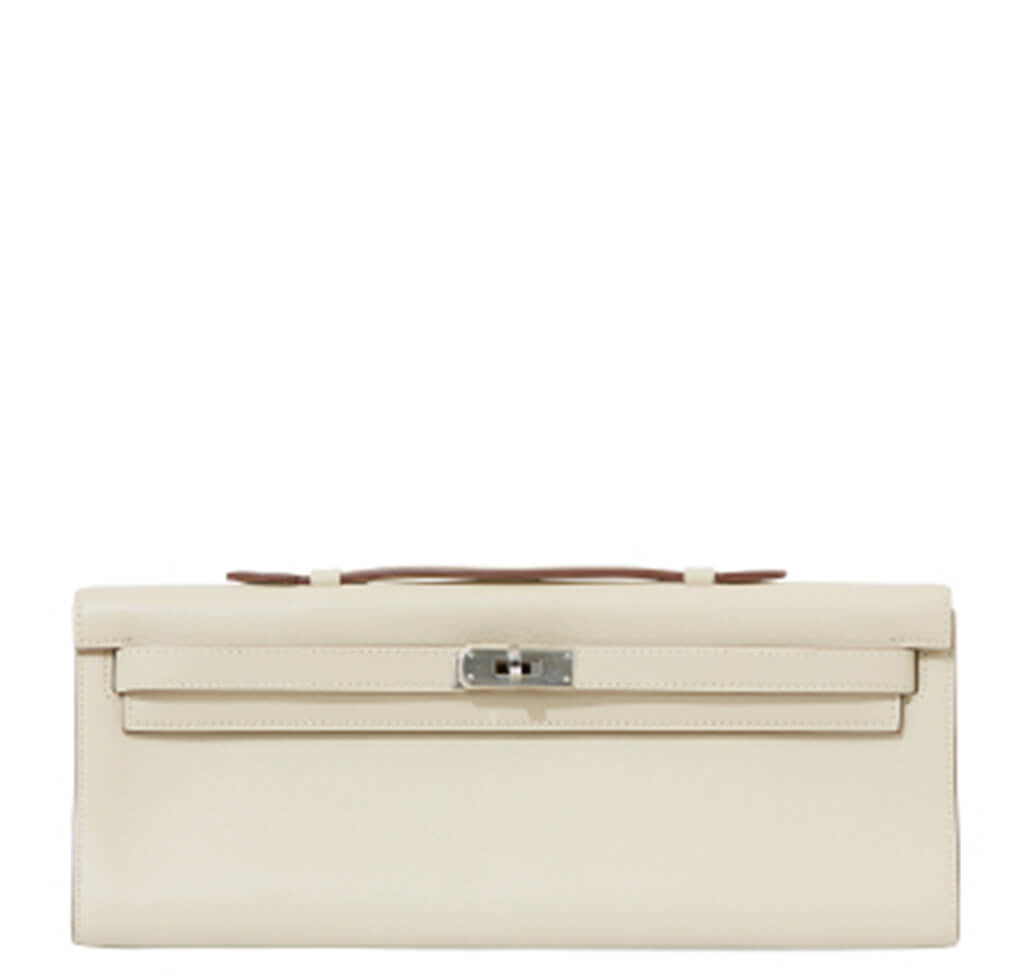 Hermès Kelly Cut Pochette Bag Parchemin