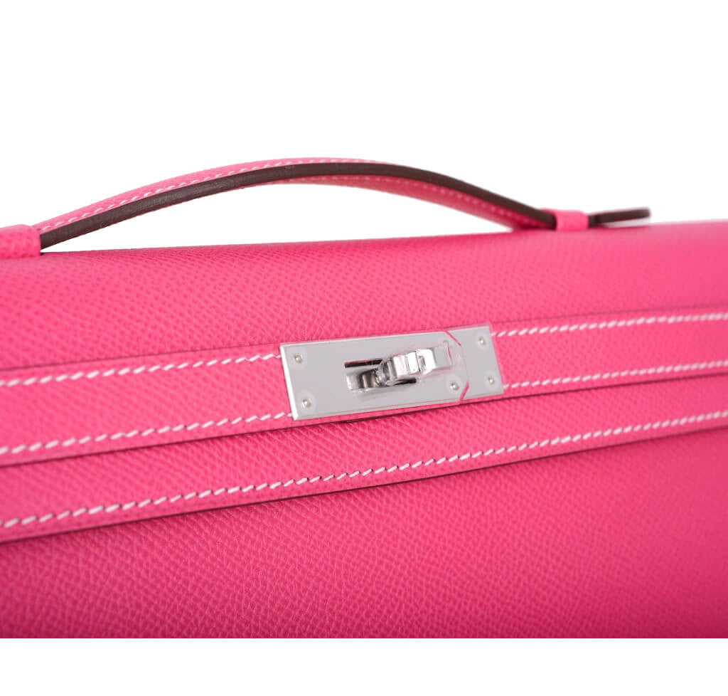 Hermès Kelly Cut Bag Rose Tyrien
