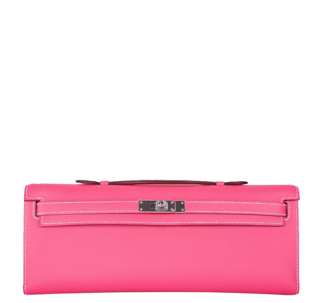 Hermès Kelly Cut Bag Rose Tyrien