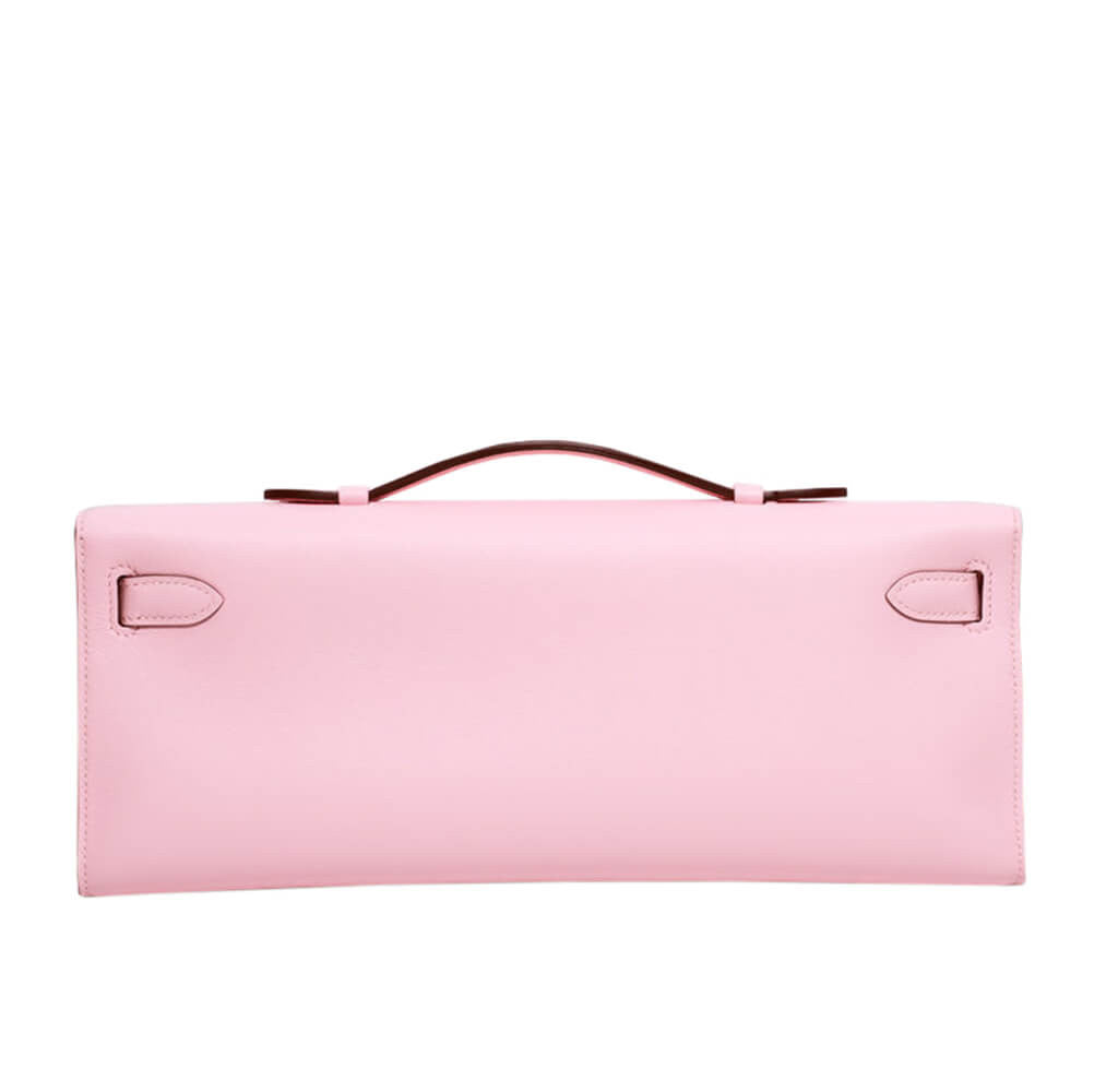 Hermès Kelly Cut Bag Rose Sakura Swift Leather