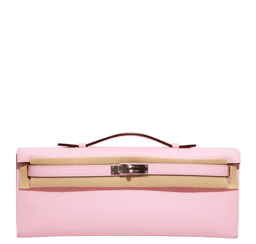 Hermès Kelly Cut Bag Rose Sakura Swift Leather