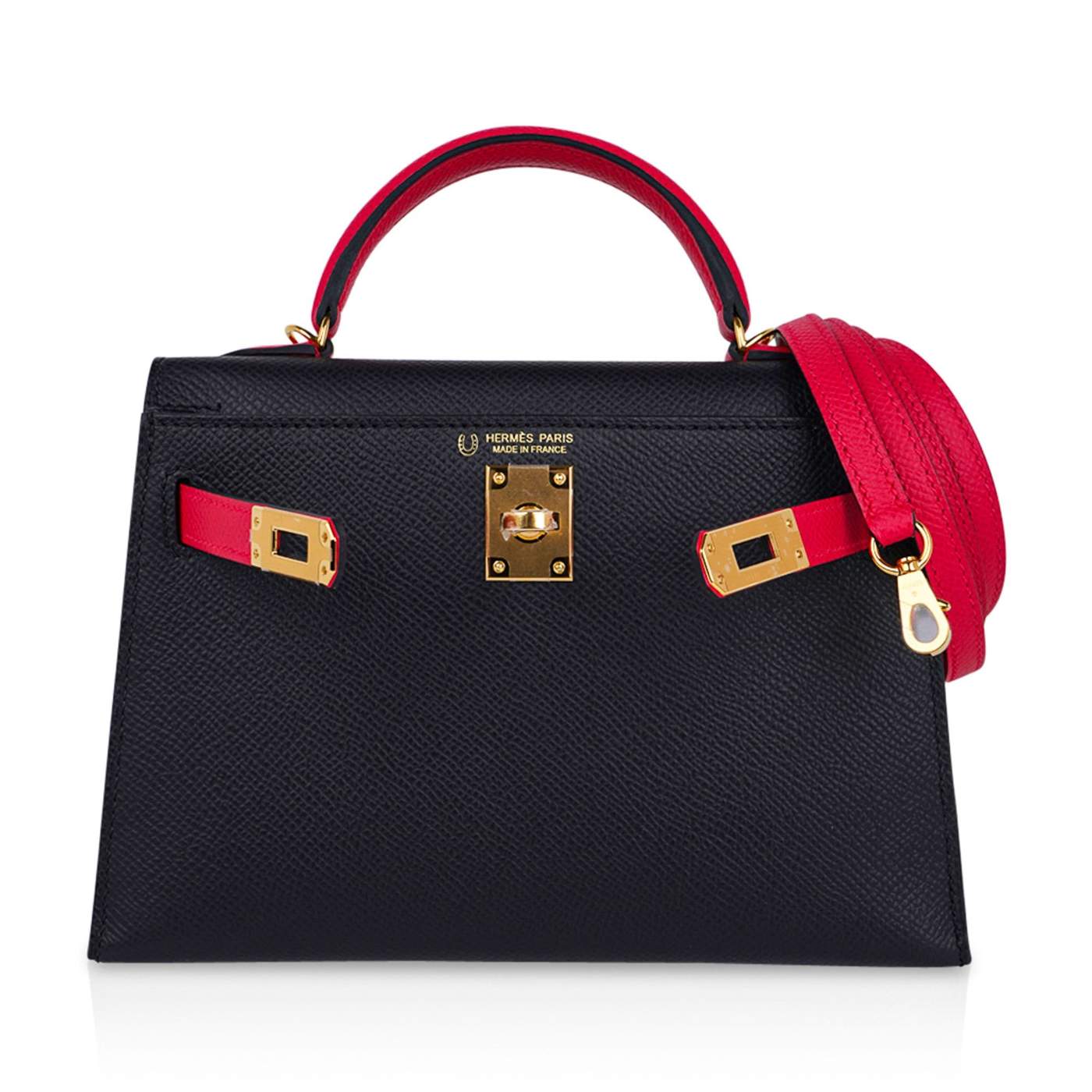 Hermès Kelly Sellier 20 Back Rose Extreme Epsom GHW HSS Bag
