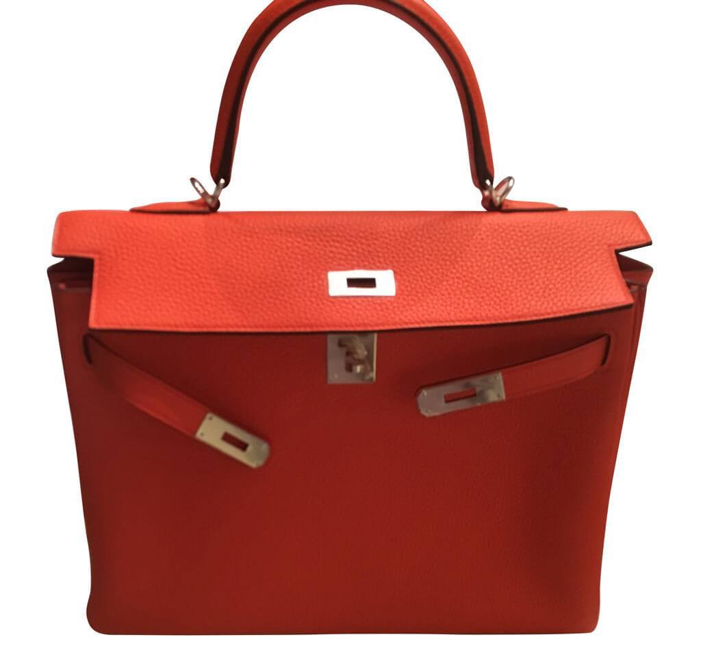 Hermès Kelly Retourne 35 Orange Poppy