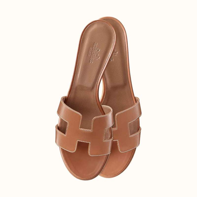 Hermes Gold Caramel Oasis Sandal