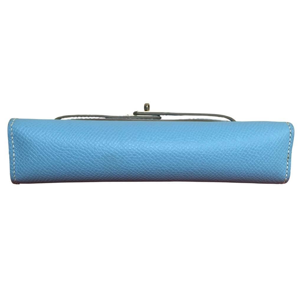 Hermès Tiny Kelly Blue Celeste Epsom Leather