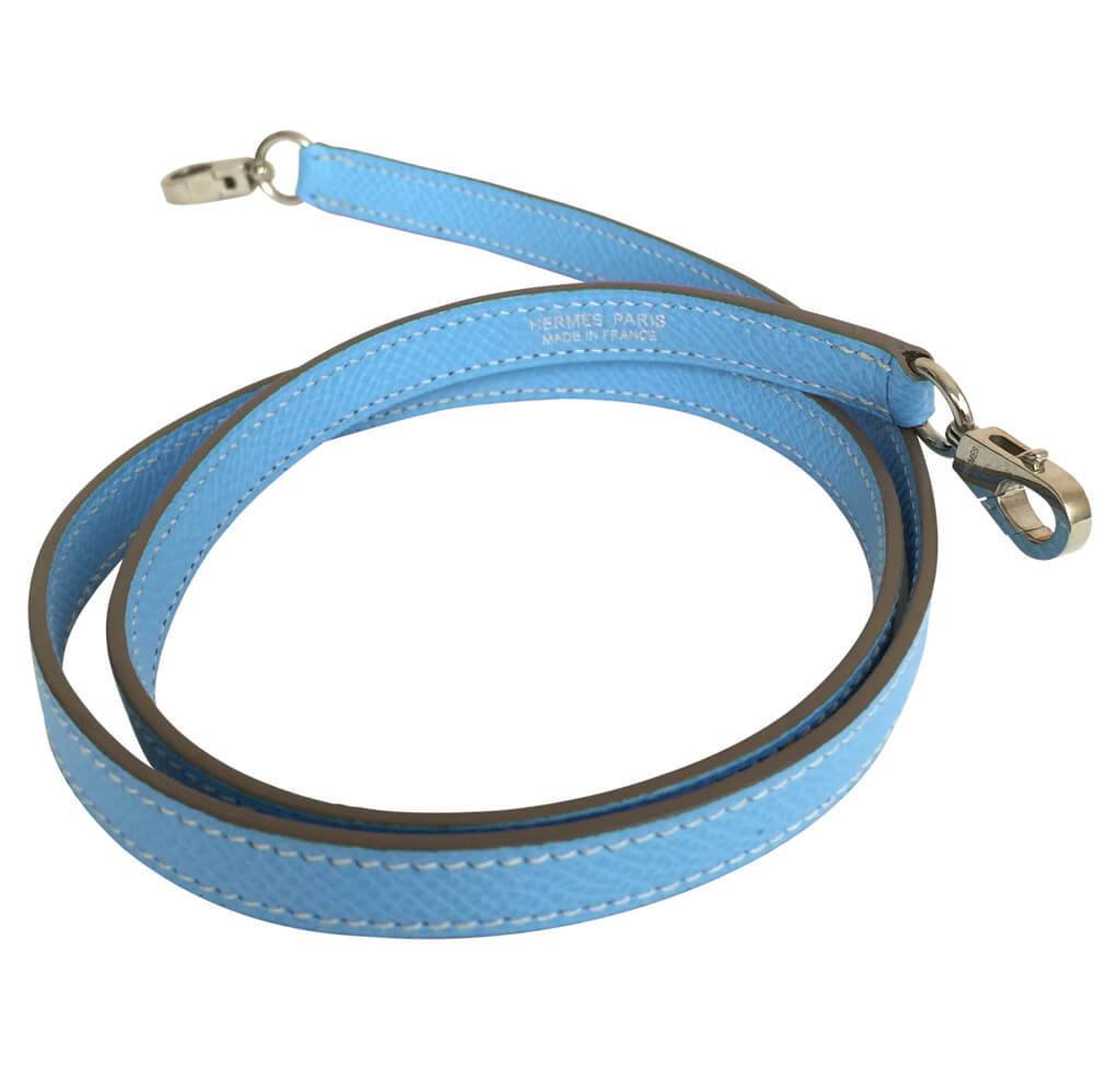Hermès Tiny Kelly Blue Celeste Epsom Leather