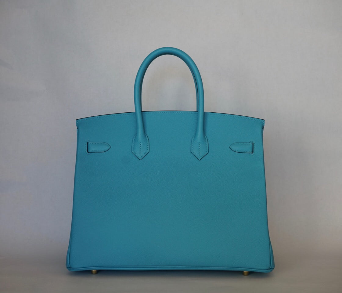 Hermès |Turquoise Birkin with Gold Hardware | 35