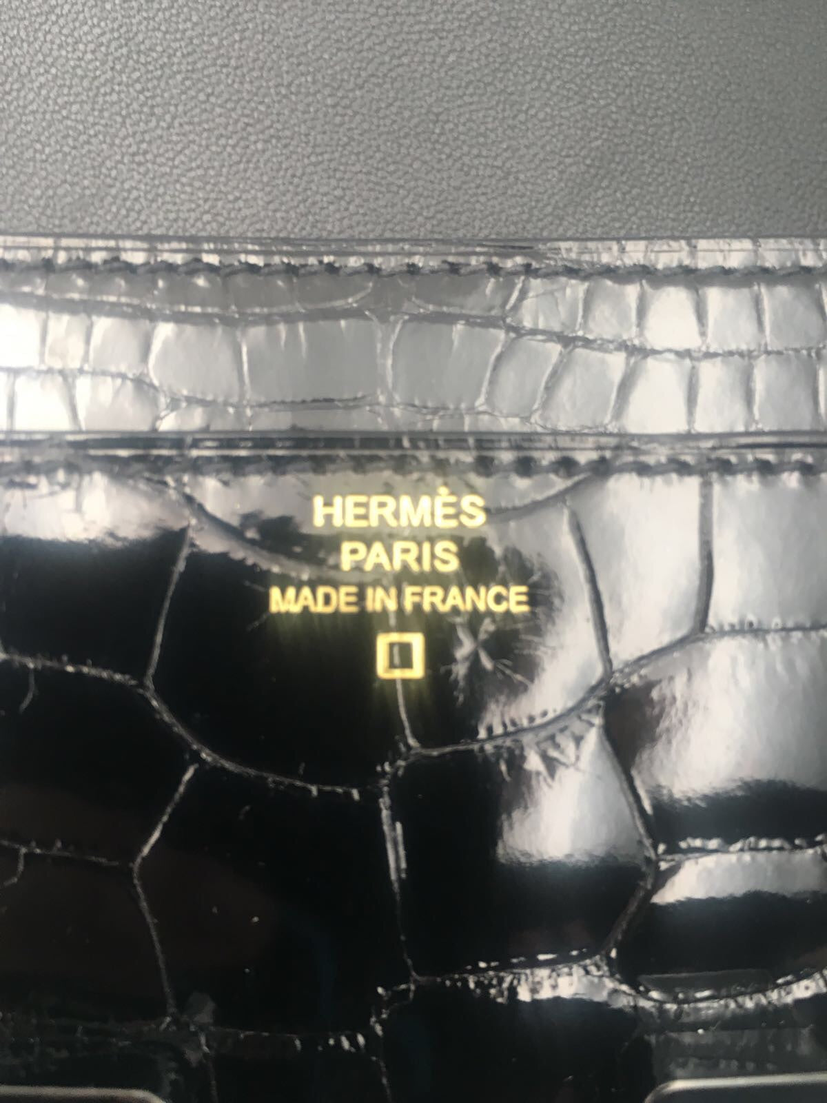 Hermes | So Black Alligator Constance Wallet