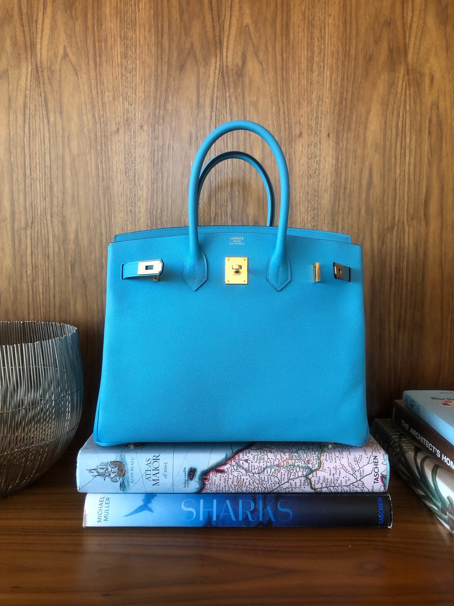 Hermès |Turquoise Birkin with Gold Hardware | 35