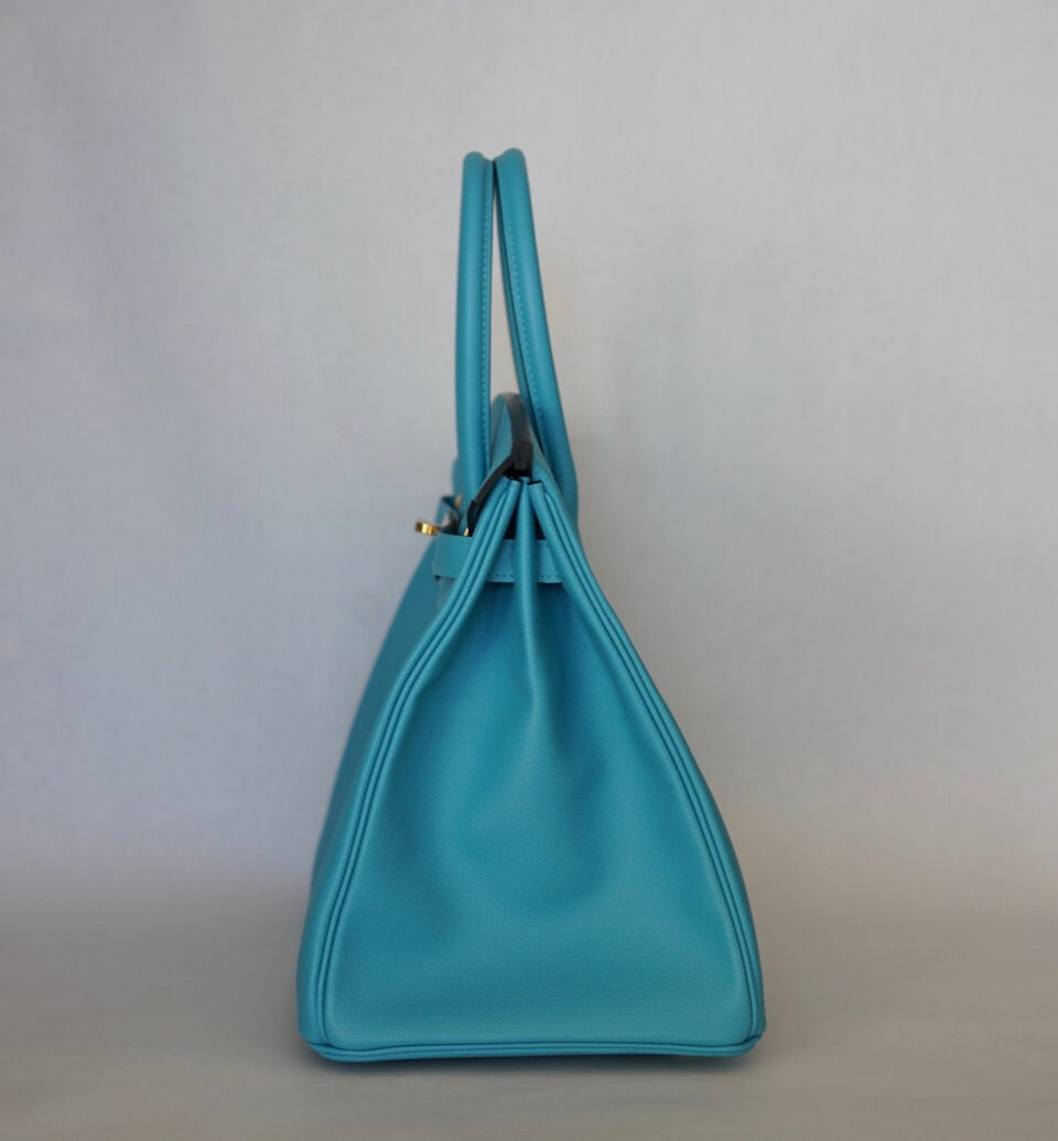 Hermès |Turquoise Birkin with Gold Hardware | 35