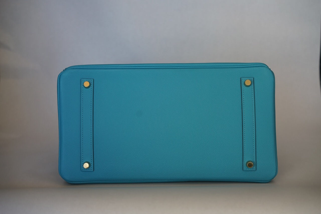 Hermès |Turquoise Birkin with Gold Hardware | 35