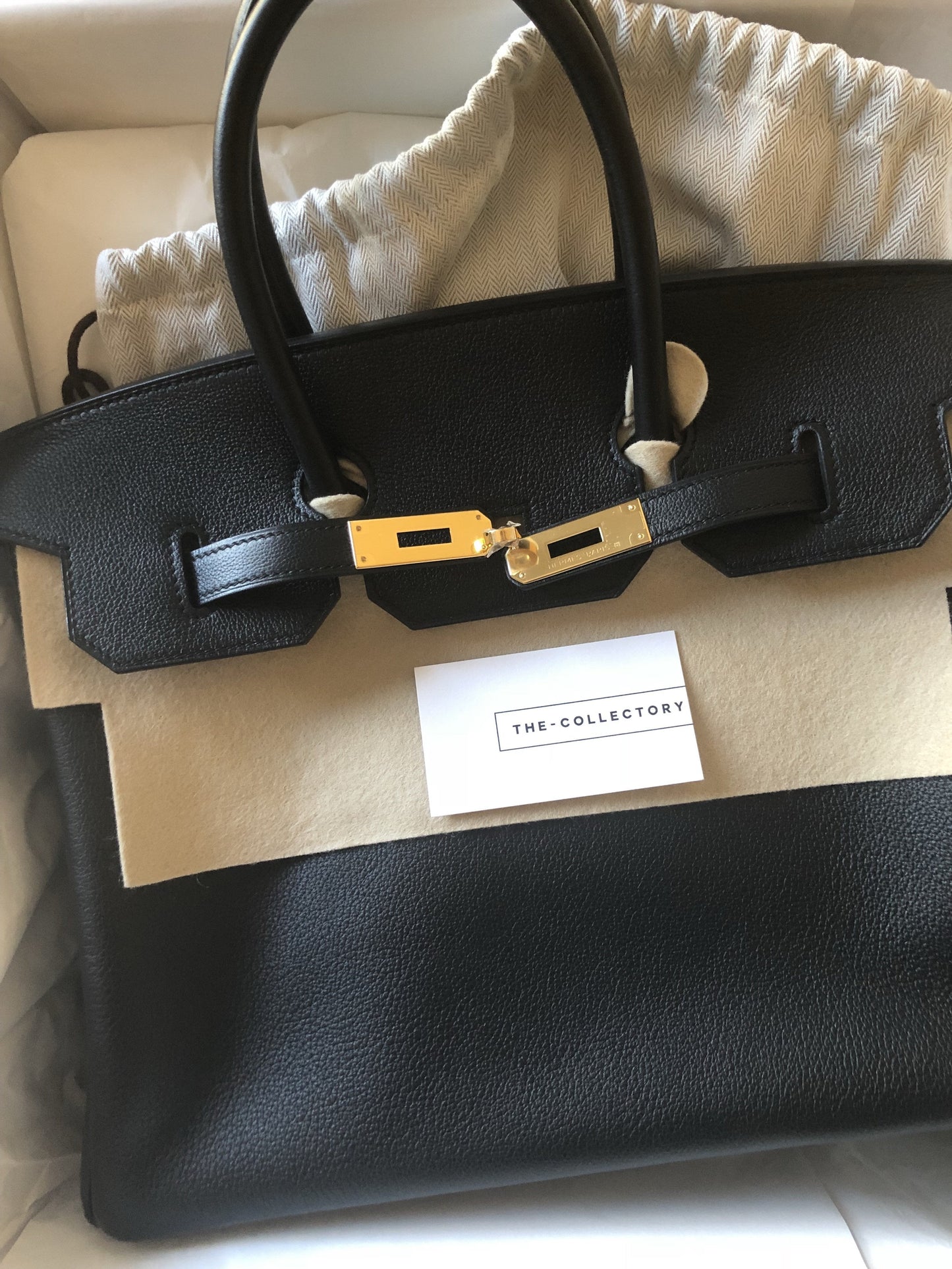 Hermès | Black Birkin with Gold Hardware | 35
