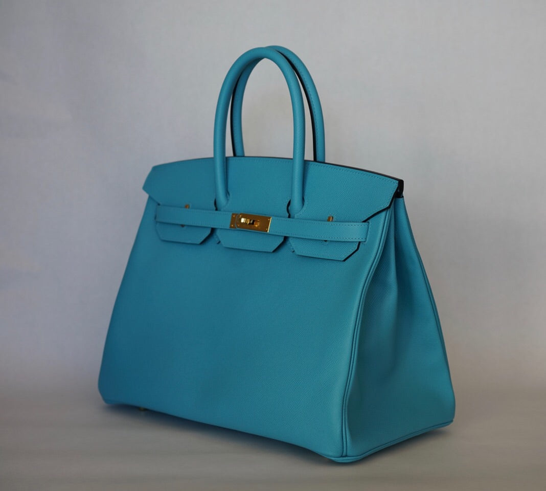 Hermès |Turquoise Birkin with Gold Hardware | 35