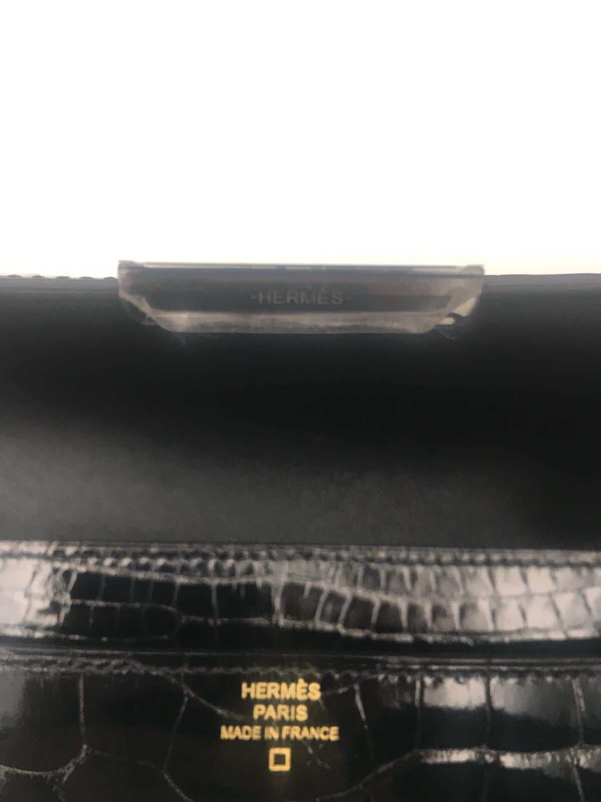 Hermes | So Black Alligator Constance Wallet