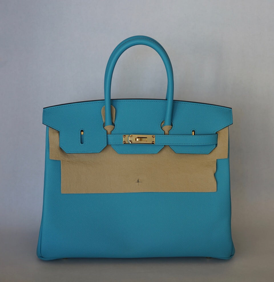 Hermès |Turquoise Birkin with Gold Hardware | 35