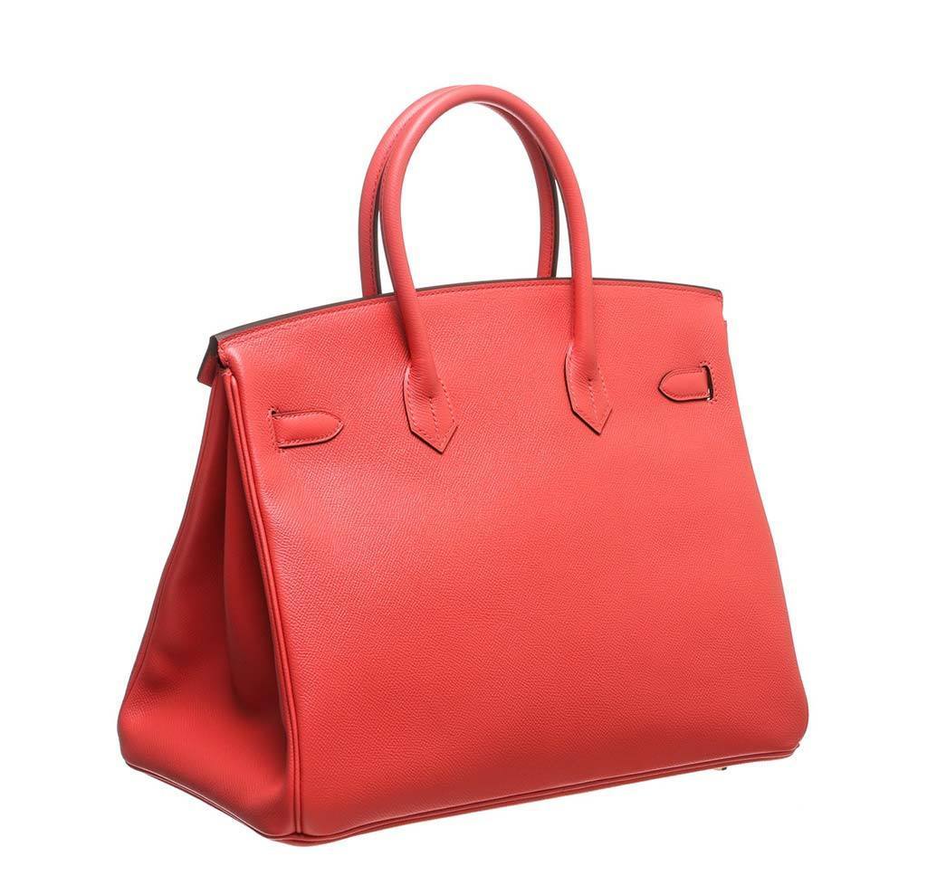 Hermès Birkin 35 Rouge Pivoine Bag GHW