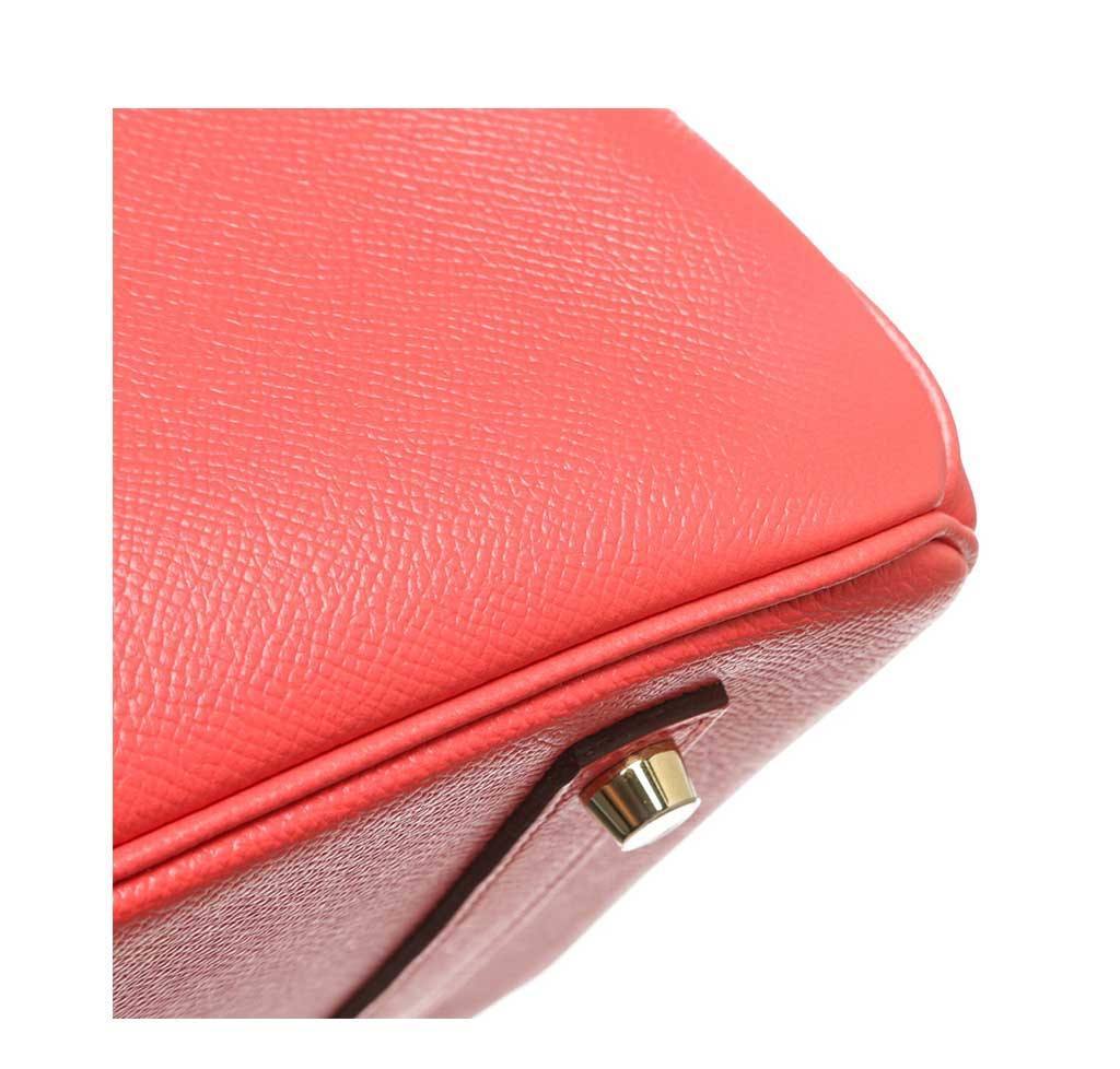 Hermès Birkin 35 Rouge Pivoine Bag GHW