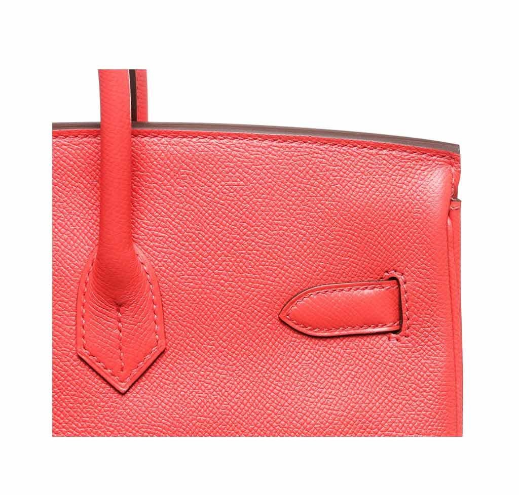Hermès Birkin 35 Rouge Pivoine Bag GHW