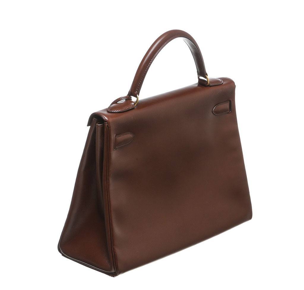 Hermès Kelly 32 Brown Bag GHW