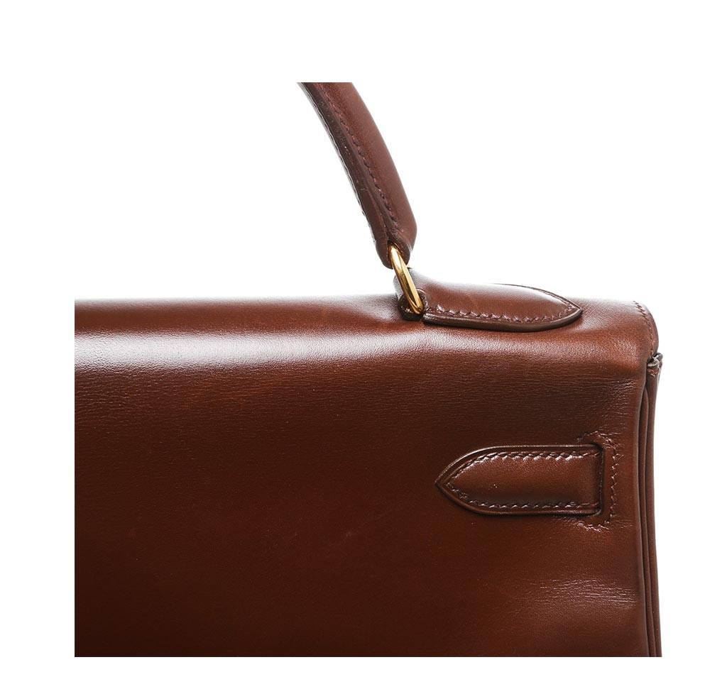 Hermès Kelly 32 Brown Bag GHW