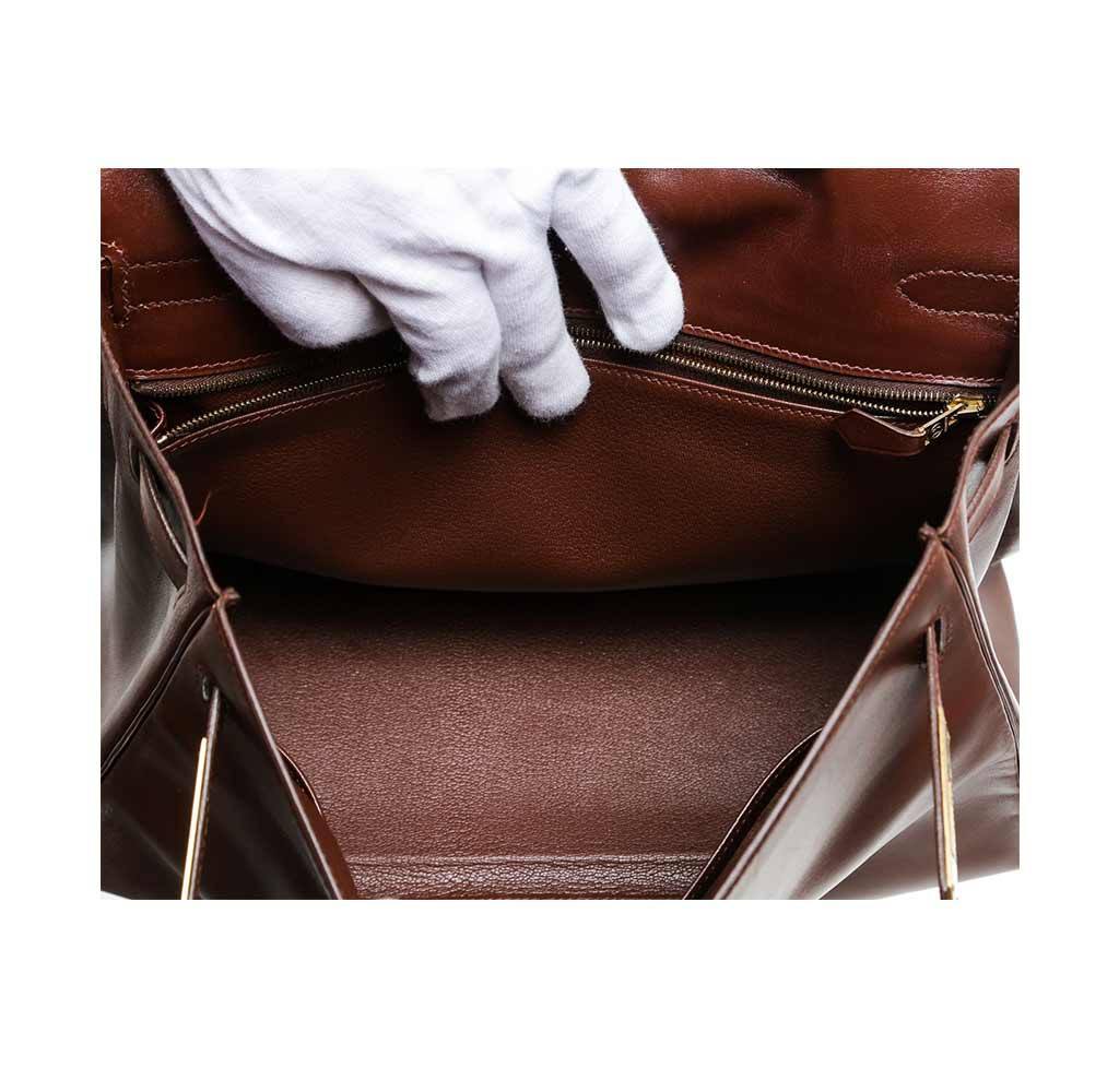 Hermès Kelly 32 Brown Bag GHW