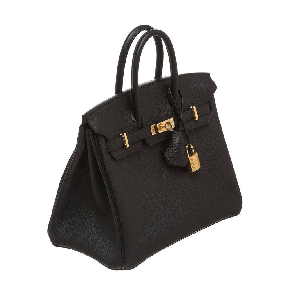 Hermès Birkin 25 Black Togo Bag