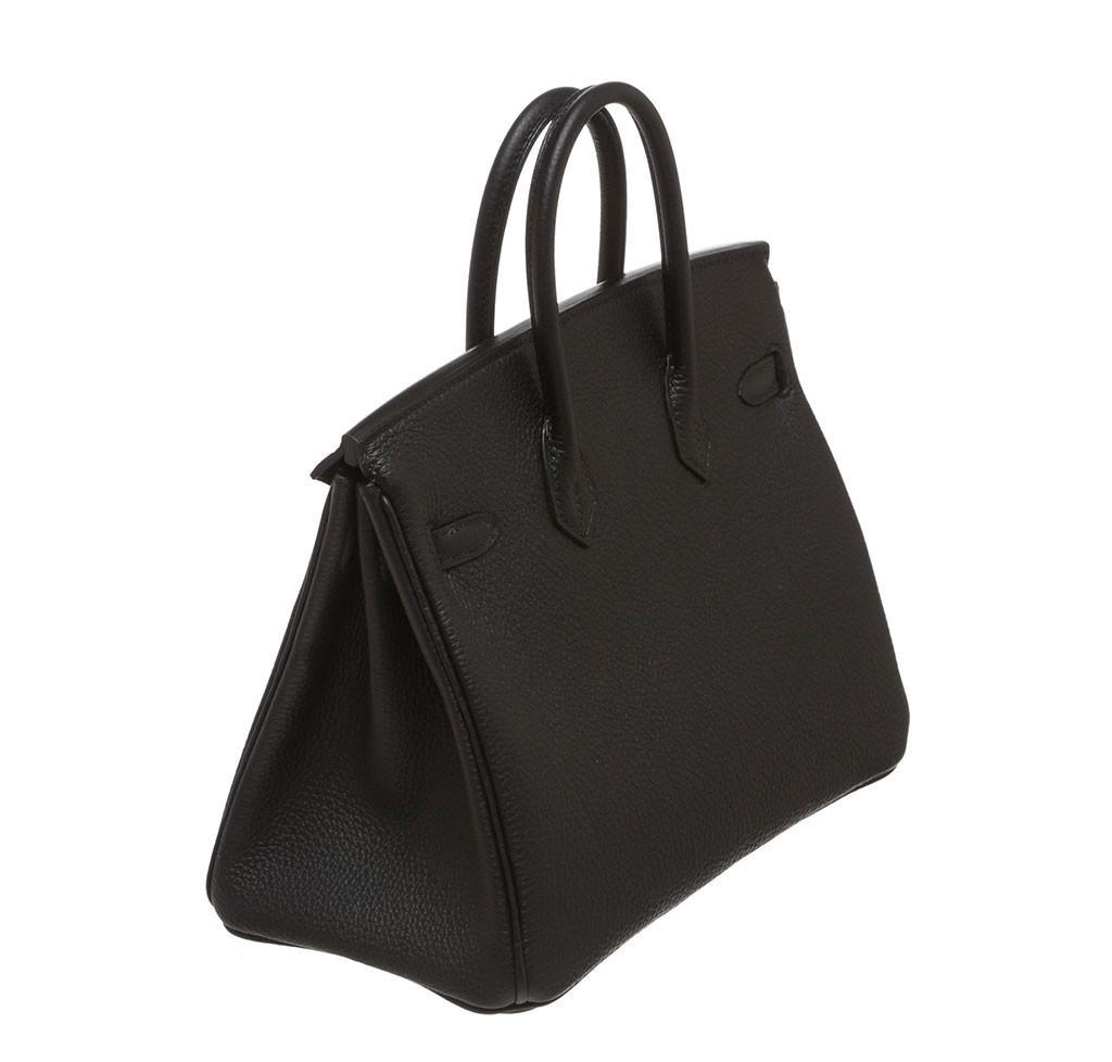 Hermès Birkin 25 Black Togo Bag