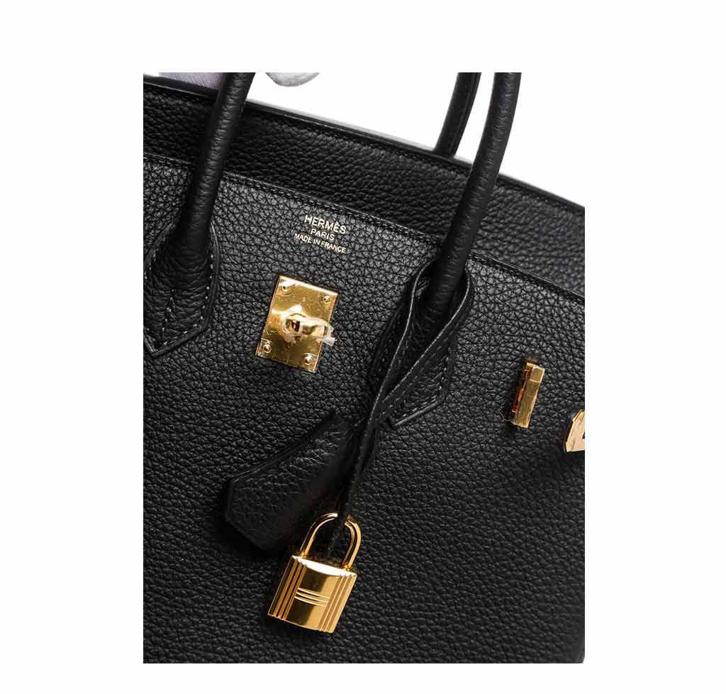 Hermès Birkin 25 Black Togo Bag