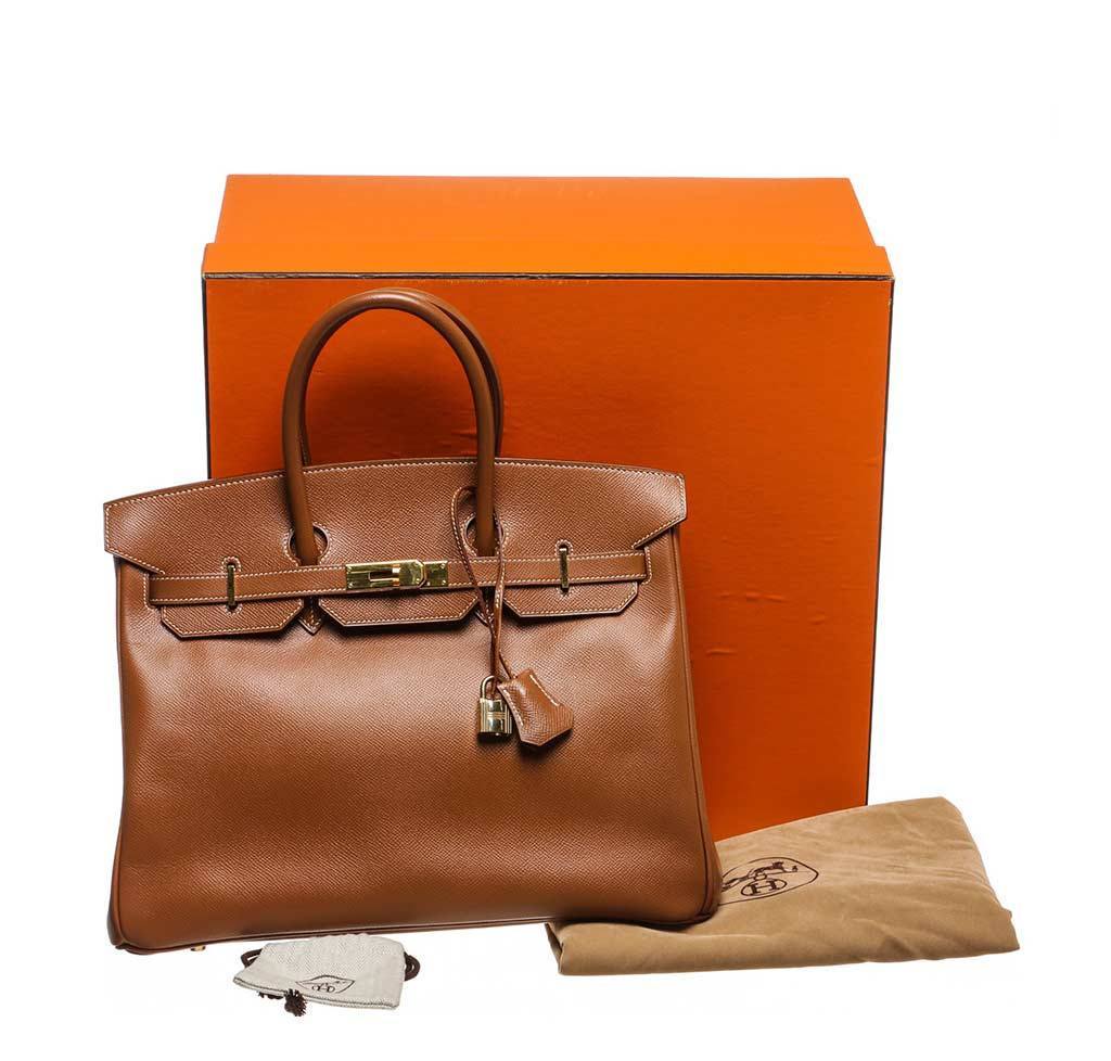 Hermès Birkin 35 Gold Epsom Bag GHW
