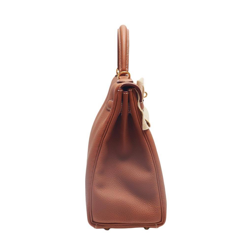Hermès Kelly Retourne Bag 32 Gold GHW