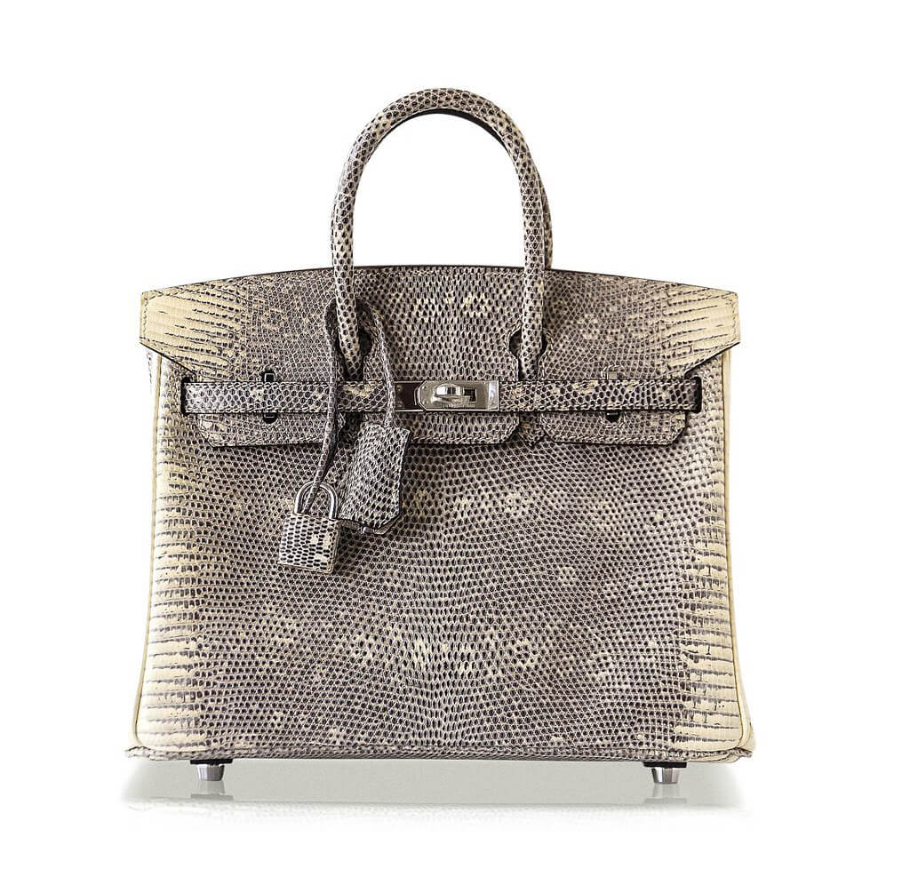 Hermès Birkin 25 Ombre Lizard Bag PHW