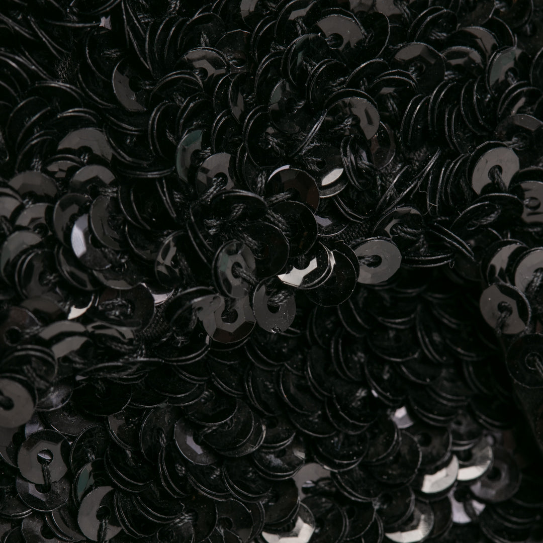 CHANEL Sequin Mini Flap Bag - Black